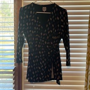 Anne Klein Size M Faux Wrap top